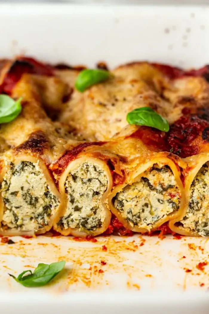 Cannelloni pasta filled in Sandanski restaurant
